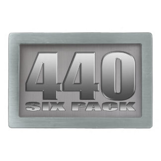 Mopar Dodge 440 Six Pack Rectangular Belt Buckle