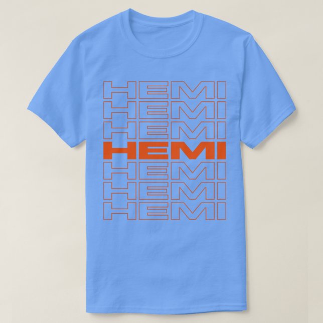 Mopar Hemi Repeat Mopar orange TShirt (Design Front)