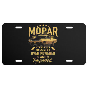 Mopar license plate