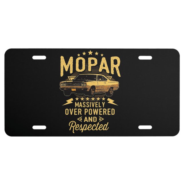 Mopar  license plate (Front)