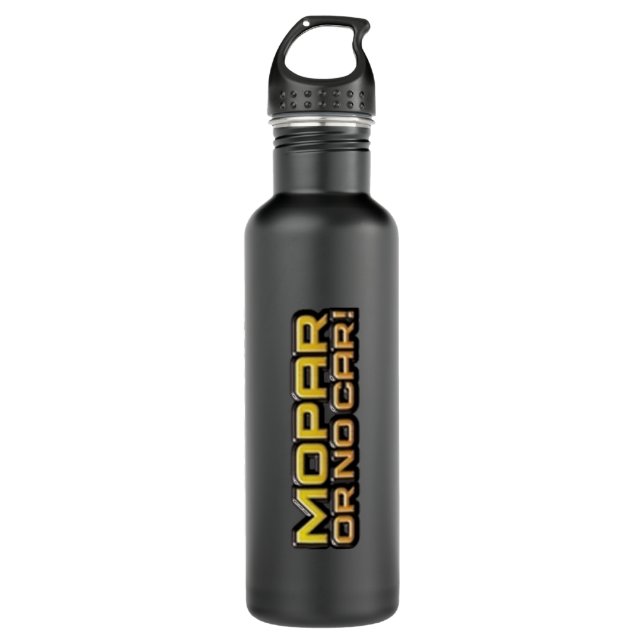 Mopar Or No Car Stainless Steel Water Bottle (Front)