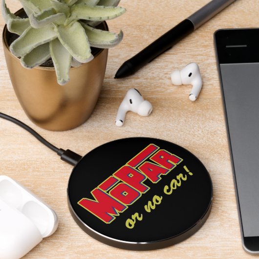 Mopar Or No Car Wireless Charger (Desk 2)