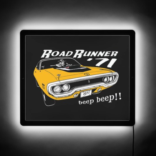 Mopar - Plymouth Roadrunner Musclecar LED Sign (Front)