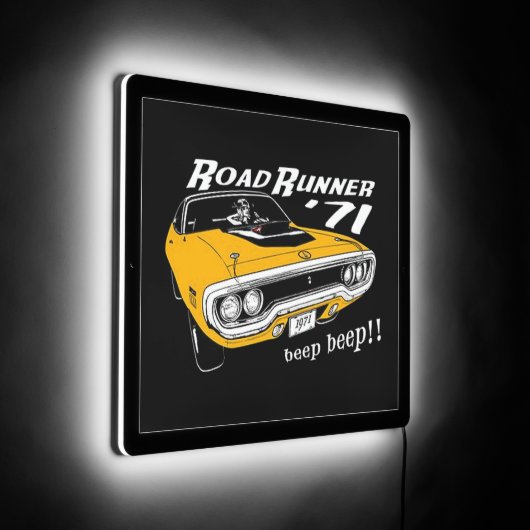 Mopar - Plymouth Roadrunner Musclecar  LED Sign (Angle)