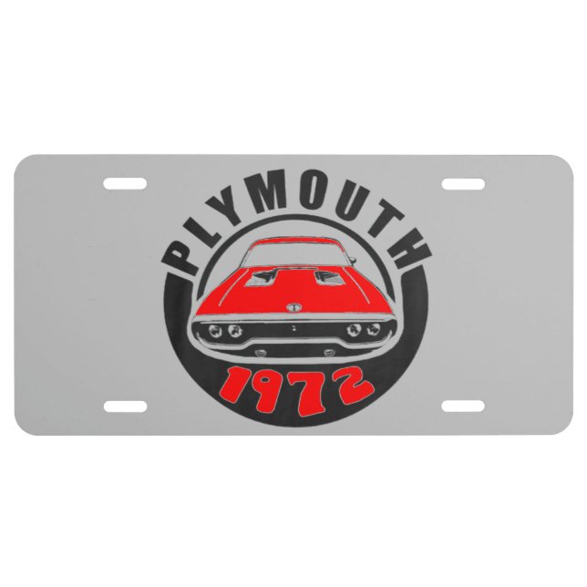 Mopar - Plymouth Roadrunner Satellite GTX License License Plate (Front)