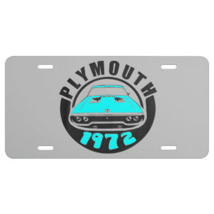 Mopar - Plymouth Roadrunner Satellite GTX License License Plate