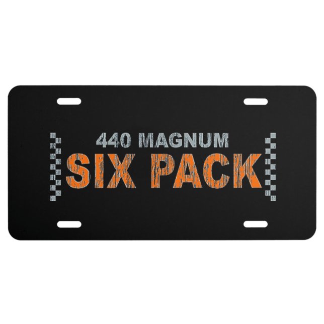 Mopar - Six Pack License Plate (Front)