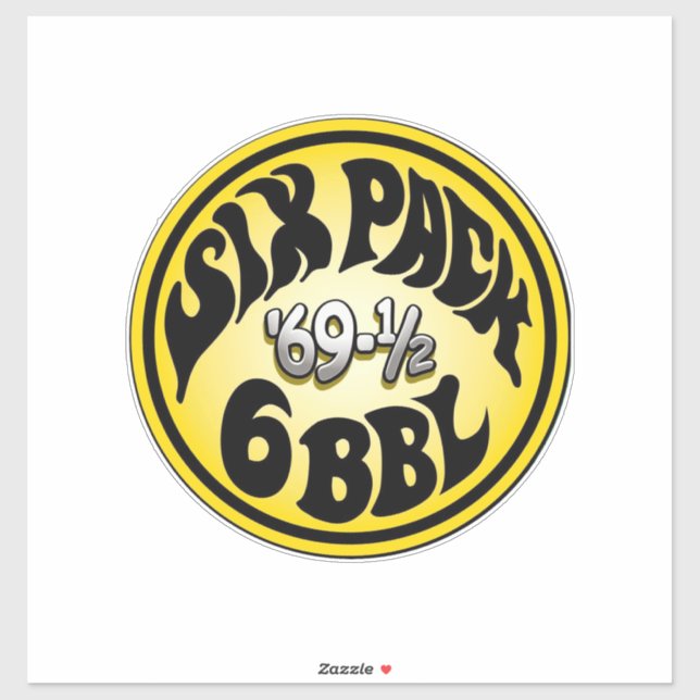 Mopar - Six Pack - Super Bee - Roadrunner Sticker (Sheet)