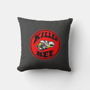 Mopar - Super Bee - Killer Bee - Red Throw Pillow