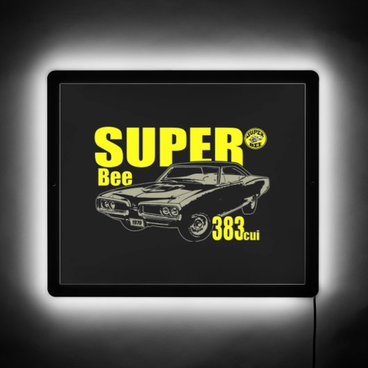 Mopar - Super Bee Musclecar  LED Sign (Front)