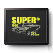 Mopar - Super Bee Musclecar  LED Sign (Lights Off)