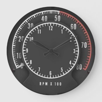 Mopar Tic-toc-tach Clock by Chips_Designs at Zazzle