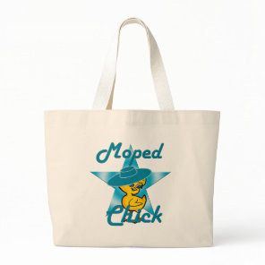 Moped Chick #7 Large Tote Bag