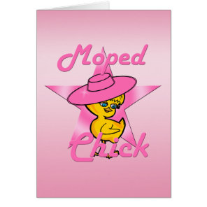 Moped Chick #8 Cards