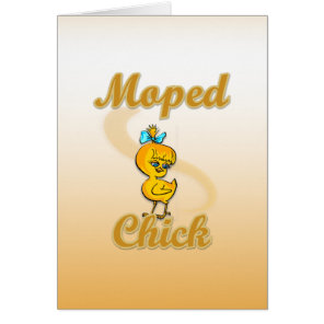 Moped Chick Cards