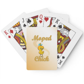 Moped Chick Poker Cards