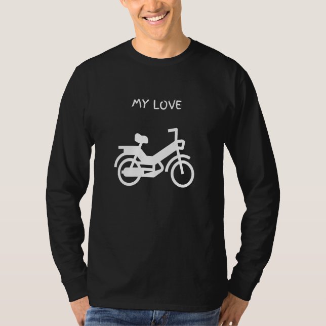 Moped moped two stroke 2 stroke saying motorbike t T-Shirt (Front)