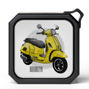 Moped motorcycle cartoon illustration bluetooth speaker