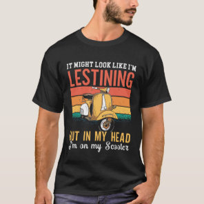 Moped Scooter Motorcycles Motorized Motorbike Scoo T-Shirt