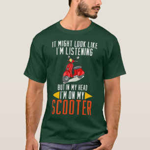Moped Scooter Motorcycles Motorized Motorbike Scoo T-Shirt