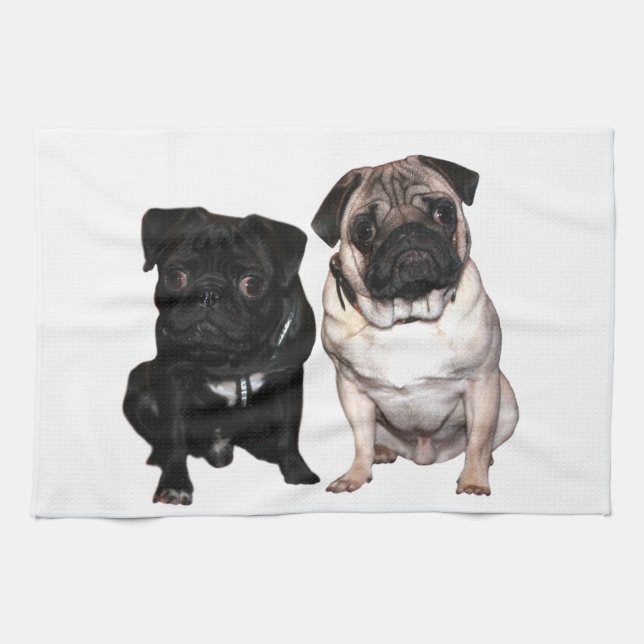 Mops Jack and Richi Towel (Horizontal)
