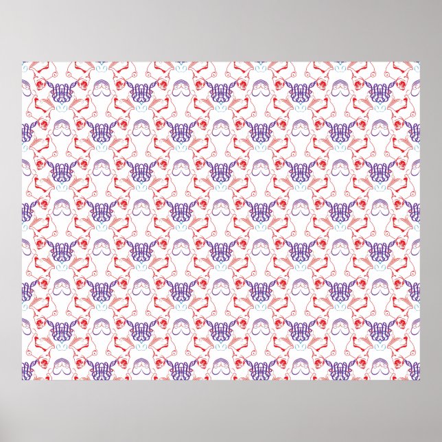 Mopsmuster Poster (Front)