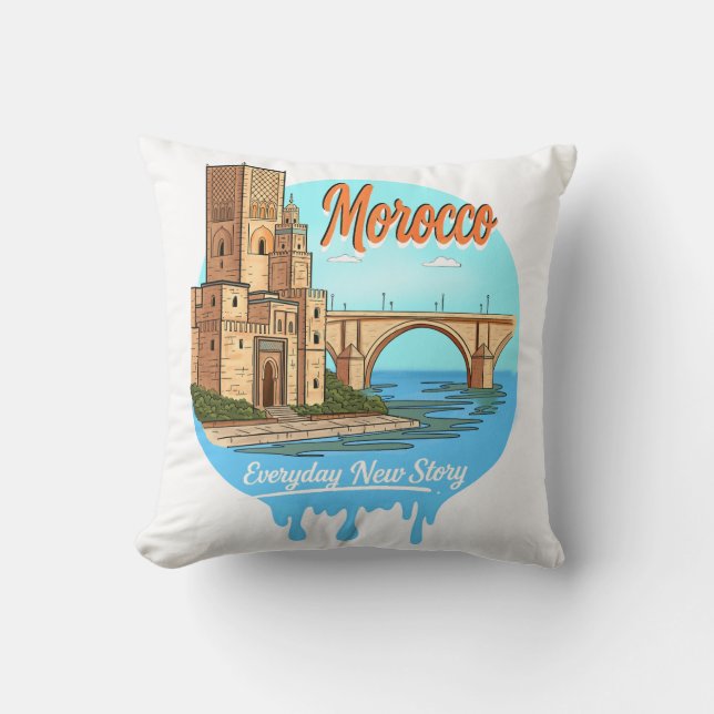 Mor-25 Throw Pillow (Front)