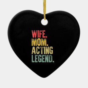 Mor Women Wife Mom Acting Legend Ceramic Ornament