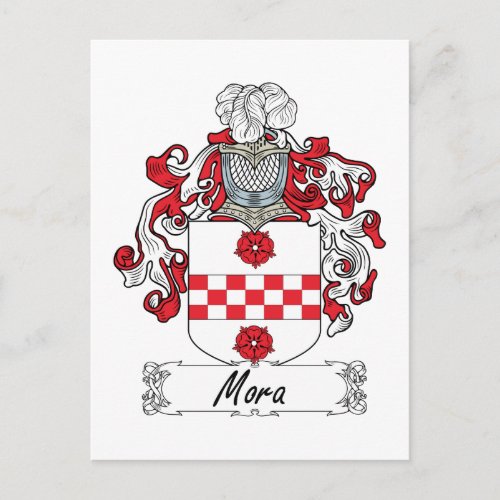 Mora Family Crest Postcard
