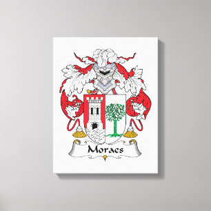 Moraes Family Crest Canvas Print