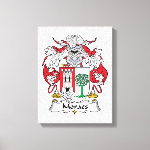 Moraes Family Crest Canvas Print