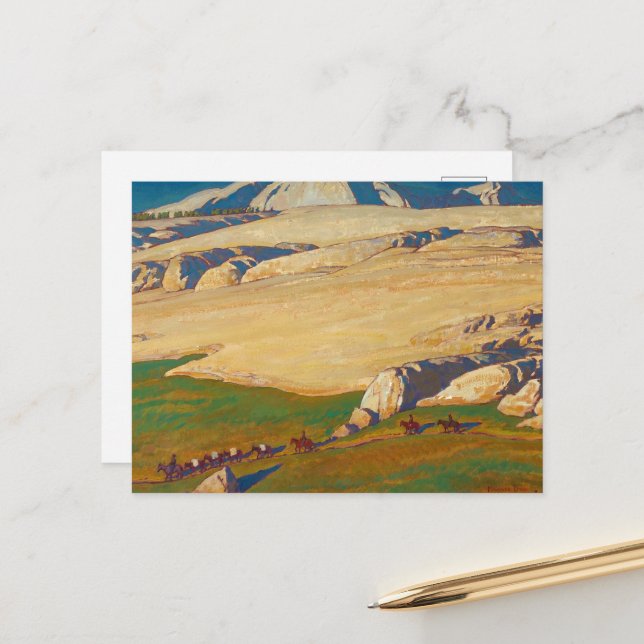 Moraine and meadow, Sierra Nevada, California Postcard (Front/Back In Situ)