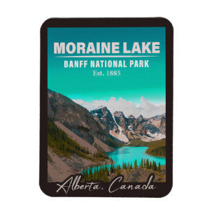 Moraine Lake Alberta Canada Banff National Park Magnet
