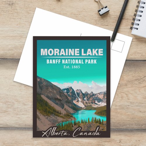 Moraine Lake Alberta Canada Banff National Park Postcard