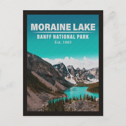 Moraine Lake Alberta Canada Banff National Park Postcard