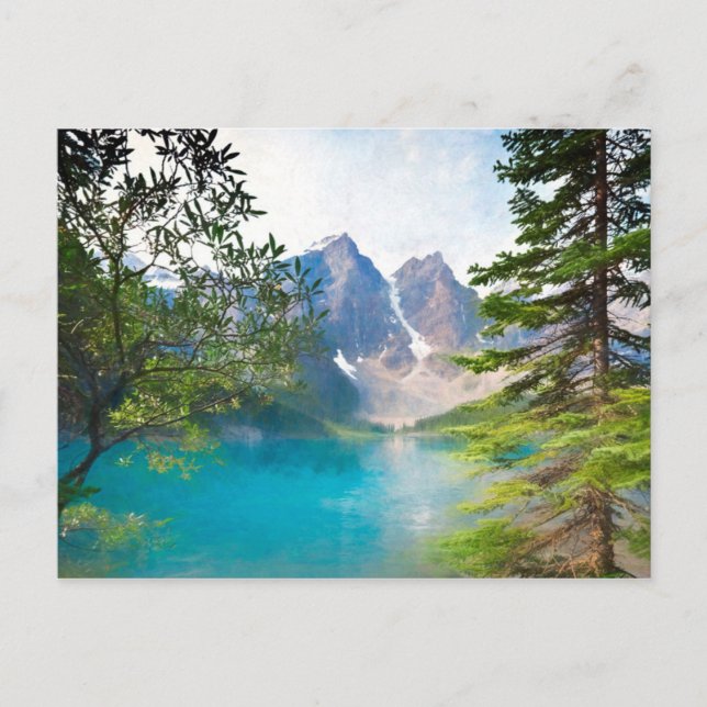 Moraine Lake and the Valley of Ten Peaks Postcard (Front)