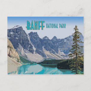 Moraine Lake Banff National Park Canada Vintage Postcard