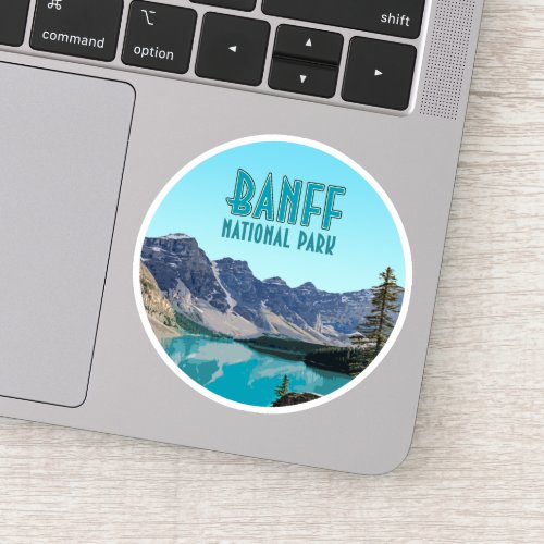 Moraine Lake Banff National Park Canada Vintage Sticker