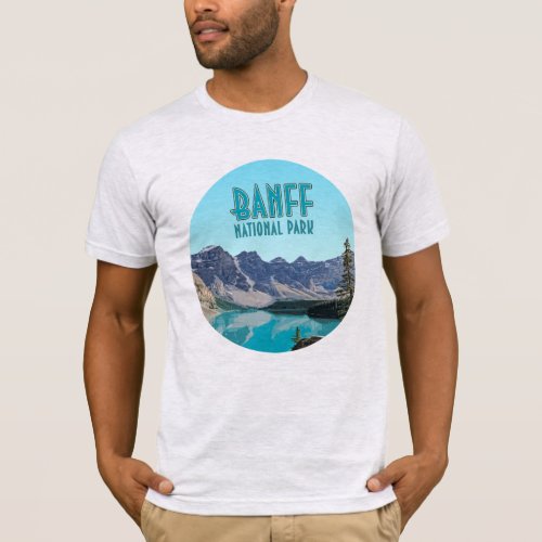 Moraine Lake Banff National Park Canada Vintage T_Shirt