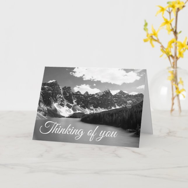 Moraine Lake Banff National Park Card (Yellow Flower)