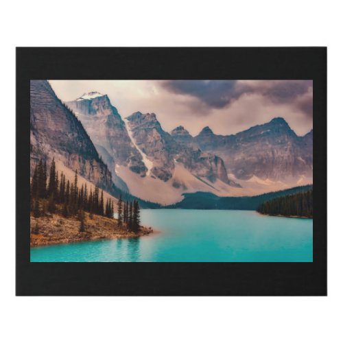 Moraine Lake Banff National Park Faux Canvas Print