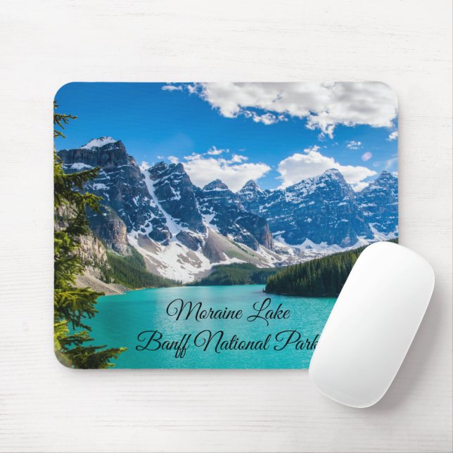Moraine Lake, Banff National Park Mouse Pad (With Mouse)