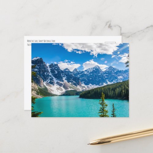 Moraine Lake Banff National Park Postcard