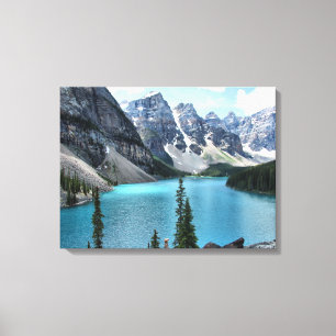 Moraine Lake, Banff National Park Wrapped Canvas Print