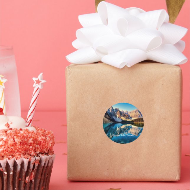 Moraine Lake, Canada, Classic Round Sticker (Party)