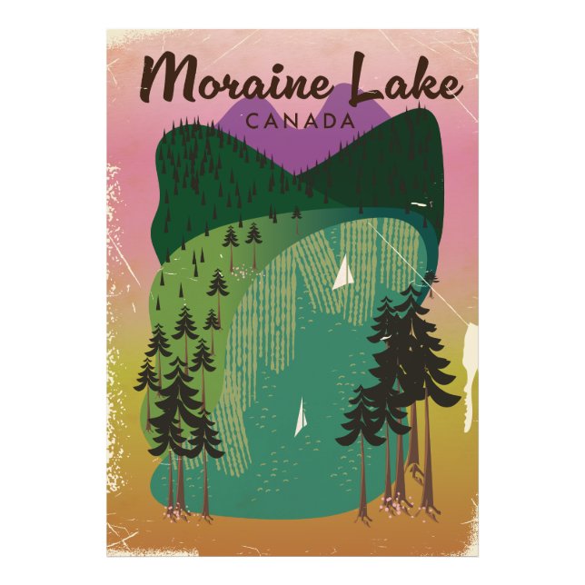 Moraine lake Canada Photo Print (Front)