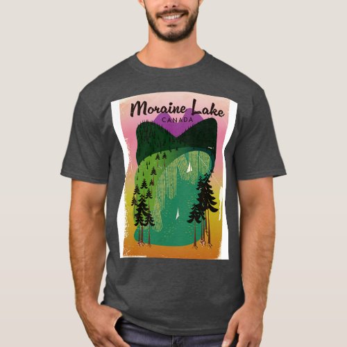 Moraine Lake Canada travel poster T_Shirt
