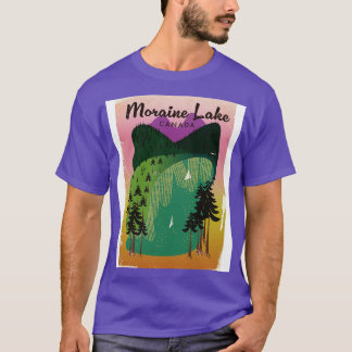 Moraine Lake Canada travel poster T-Shirt