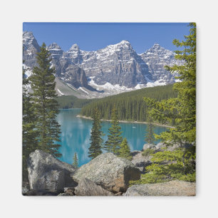 Moraine Lake, Canadian Rockies, Alberta, Canada Magnet
