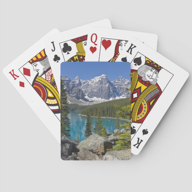 Moraine Lake, Canadian Rockies, Alberta, Canada Poker Cards (Back)